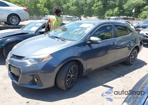 2014 Toyota Corolla S Plus z USA, uszkodzony, nr VIN 2T1BURHEXEC035546